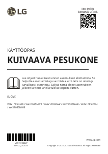 Käyttöohje LG W4X1085NWH Kuivaava pesukone