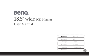 Bruksanvisning BenQ T902HD LCD skärm