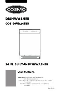 Bruksanvisning Cosmo COS-DWD24FBR Diskmaskin