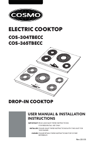 Bruksanvisning Cosmo COS-304TBECC Häll