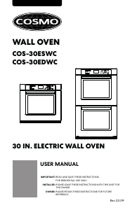 Manual Cosmo COS-30ESWC Oven