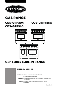Bruksanvisning Cosmo COS-GRP486G Spis