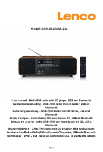 Brugsanvisning Lenco DAR-251 Radio