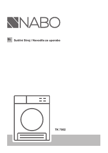 Priročnik NABO TK 7002 Sušilni stroj