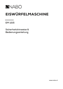 Bedienungsanleitung NABO EM 1215 Eiswürfelbereiter