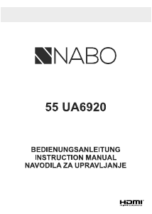 Bedienungsanleitung NABO 55 UA6920 LED fernseher