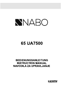 Bedienungsanleitung NABO 65 UA7500 LED fernseher
