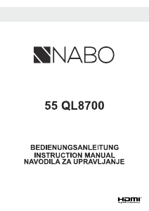 Bedienungsanleitung NABO 55 QL8700 LED fernseher