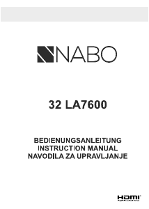 Bedienungsanleitung NABO 32 LA7600 LED fernseher
