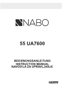Bedienungsanleitung NABO 55 UA7600 LED fernseher