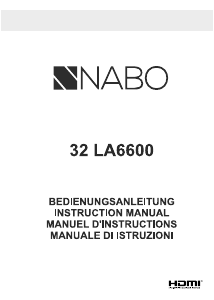 Mode d’emploi NABO 32 LA6600 Téléviseur LED