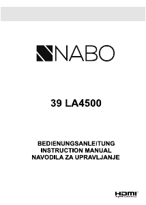 Bedienungsanleitung NABO 39 LA4500 LED fernseher