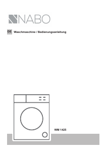 Bedienungsanleitung NABO WM 1425 Waschmaschine
