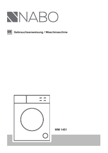 Bedienungsanleitung NABO WM 1451 Waschmaschine