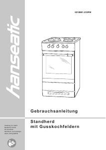 Bedienungsanleitung Hanseatic 5010EE1.21DFW Herd