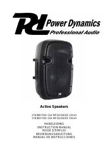 Manual Power Dynamics 178.880 PDE-12A Mp3 Speaker