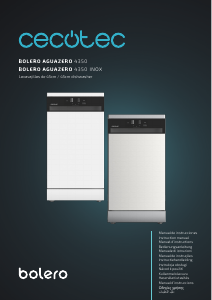 Kullanım kılavuzu Cecotec Bolero Aguazero 4350 Bulaşık makinesi