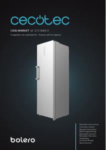 Bruksanvisning Cecotec Bolero CoolMarket UF 273 Inox E Frys