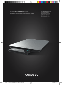 Manual de uso Cecotec Cook Control 9000 Waterproof Báscula de cocina
