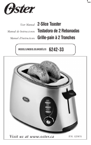 Bruksanvisning Oster 6242-33 Brödrost