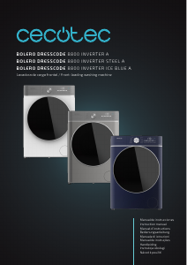 Mode d’emploi Cecotec Bolero DressCode 8800 Inverter Ice Blue A Lave-linge
