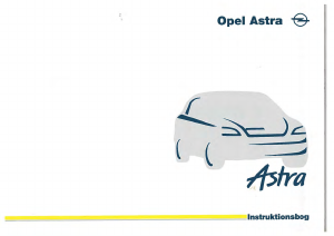 Brugsanvisning Opel Astra (1998)