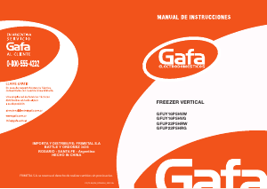 Manual de uso Gafa GFUY16P5HVW Congelador