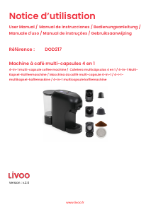 Brugsanvisning Livoo DOD217C Kaffemaskine