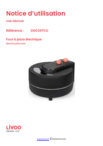 Bruksanvisning Livoo DOC347CO Pizzaugn