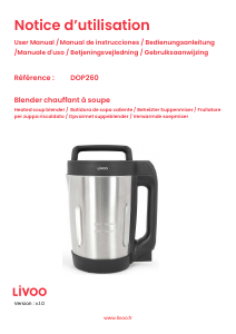 Mode d’emploi Livoo DOP260N Blender chauffant