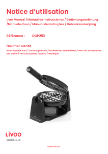 Manuale Livoo DOP252 Macchina per waffle