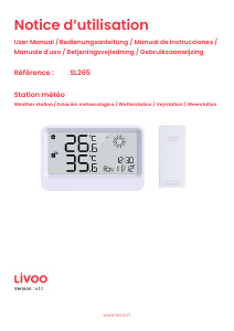 Bedienungsanleitung Livoo SL265W Wetterstation