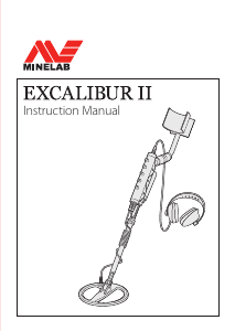Manual Minelab Excalibur II Metal Detector