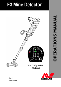 Handleiding Minelab F3 Metaaldetector