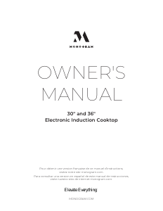 Manual de uso Monogram ZHU36RSTSS Placa