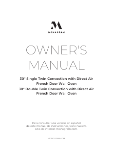 Manual Monogram ZTSX1FPSNSS Oven