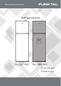 Manual de uso Punktal PK-267 INV Frigorífico combinado