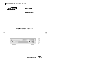 Manual Samsung DVD-V14000 DVD-Video Combination