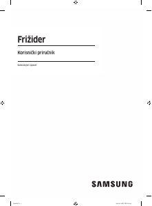Priručnik Samsung RB53DG703EB1 Frižider – zamrzivač