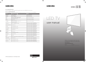 Manual de uso Samsung UN32J4290AG Televisor de LED