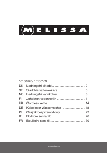 Brugsanvisning Melissa 16130126 Tube Packing Elkedel