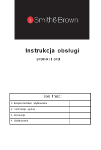 Instrukcja Smith&Brown SFBF-511-BE3 Lodówko-zamrażarka