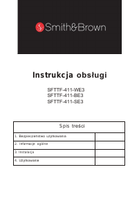 Instrukcja Smith&Brown SFTTF-411-BE3 Lodówka