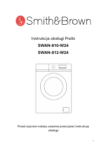 Bruksanvisning Smith&Brown SWAN-812-W24 Tvättmaskin