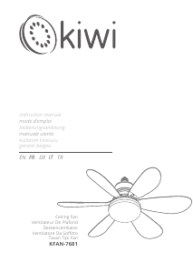 Bruksanvisning Kiwi KFAN-7681 Takfläkt
