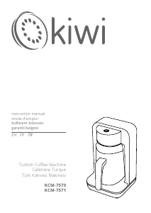 Bruksanvisning Kiwi KCM-7570 Kaffebryggare