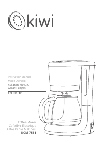 Bruksanvisning Kiwi KCM-7551 Kaffebryggare