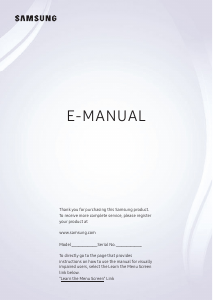 Manual Samsung UN65RU7400K LED Television