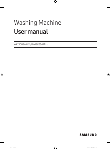 Bruksanvisning Samsung WA15CG5441BD Tvättmaskin