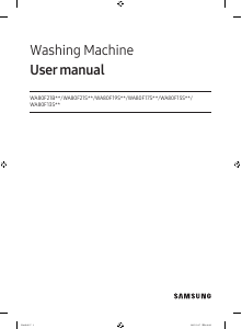 Manual Samsung WA80F21B9B Washing Machine